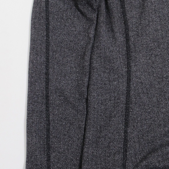 Lululemon Think Fast Hoodie Heathered Herringbone Heathered Black Black Size 6 - Picture 4 of 12